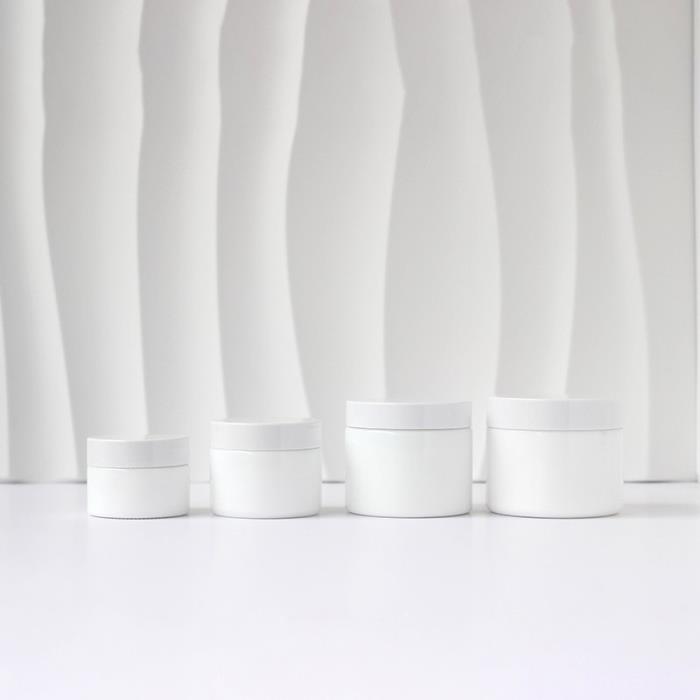 opal glass cream jars